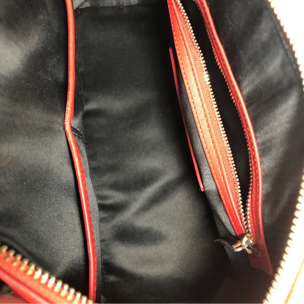 Kate Spade Madison Avenue Stewart Red Carpet Leather Studded Mega Lane Rare Bag - Picture 14 of 15